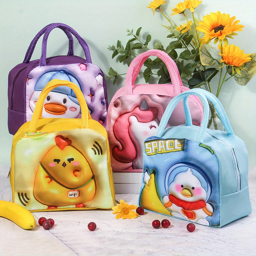 Cute 3d Printed Lunch Bag Ice Pack Multifunctional Outdoor - Temu