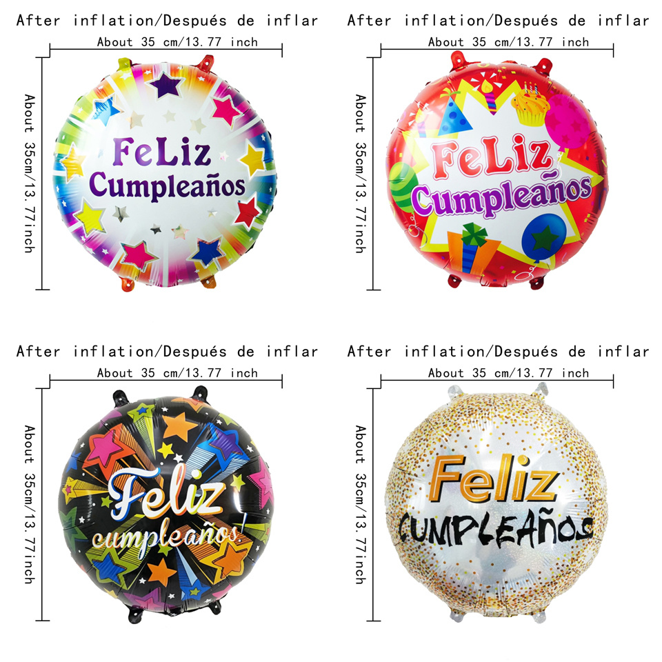 Globos De Película De Aluminio De Feliz Cumpleaños De 18 - Temu