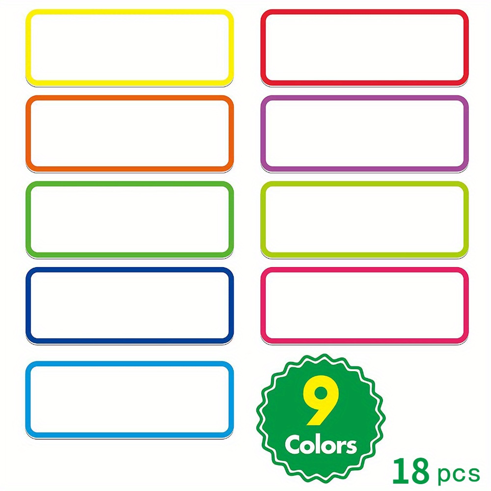 Colorful Magnetic Labels Stickers – Dry Erase Name Tags - Temu