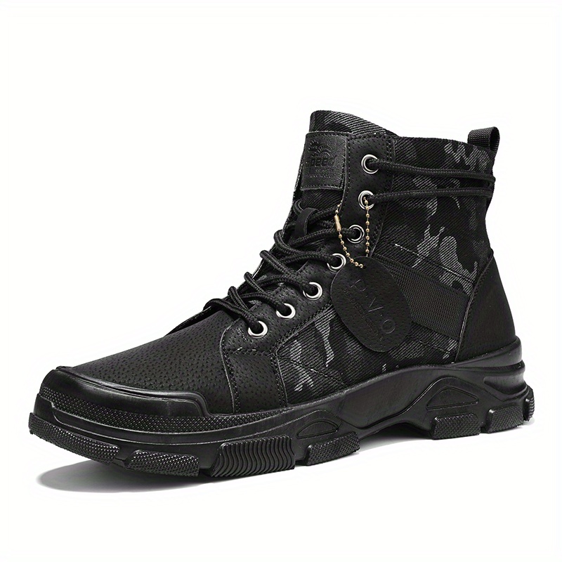Mens Trendy High Top Lace Up Tactical Boots Casual Outdoor Training  Military Shoes With Assorted Colors - Men's Shoes - Temu Canada