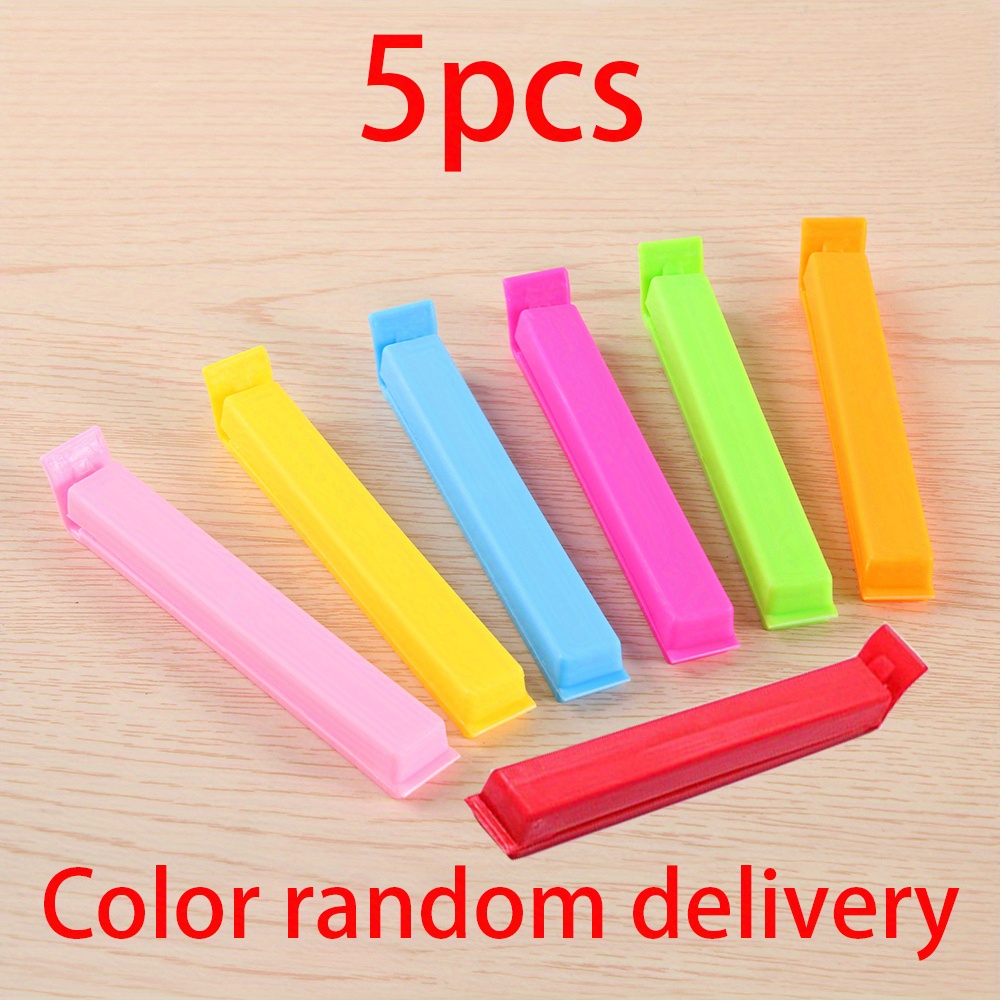 5pcs Strong Food Sealed Clips Plastic Sealing Clips Snack Bag