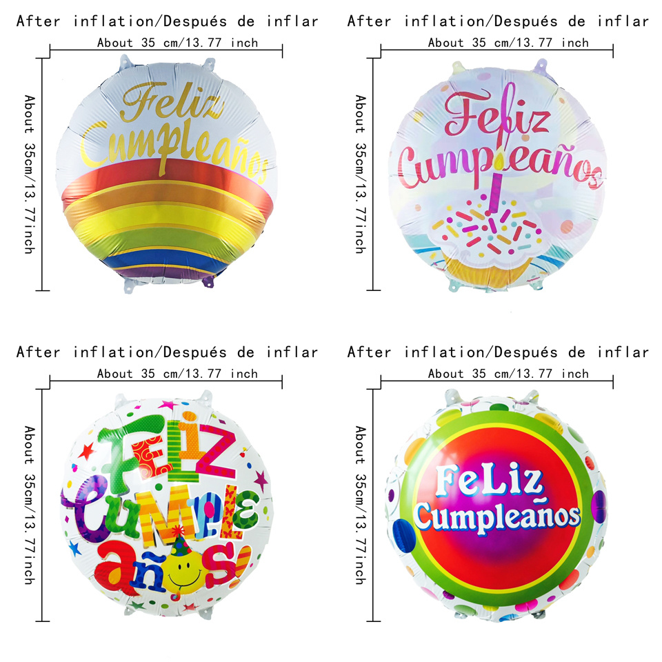 Globos De Película De Aluminio De Feliz Cumpleaños De 18 - Temu