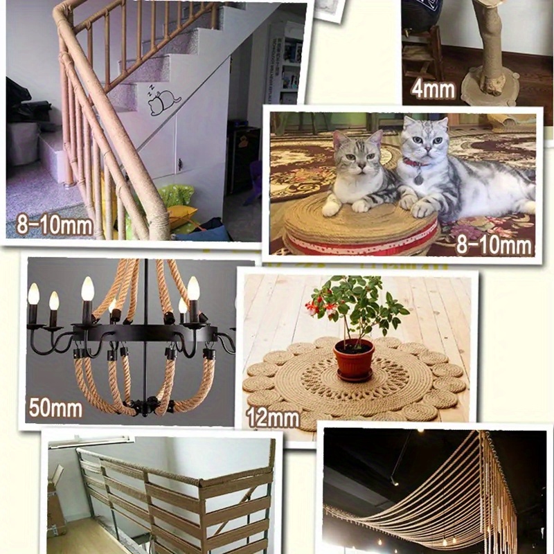 Cat Scratching Rope Jute Rope Cats Cat Scratching Column Temu