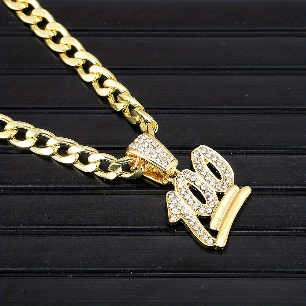 Iced out d on sale pendant