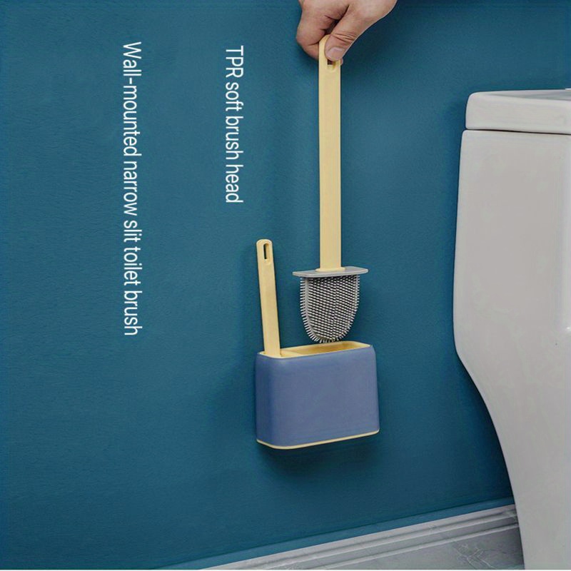 Bathroom Cleaning Hanging Silicone Toilet Brush Holders - Temu United