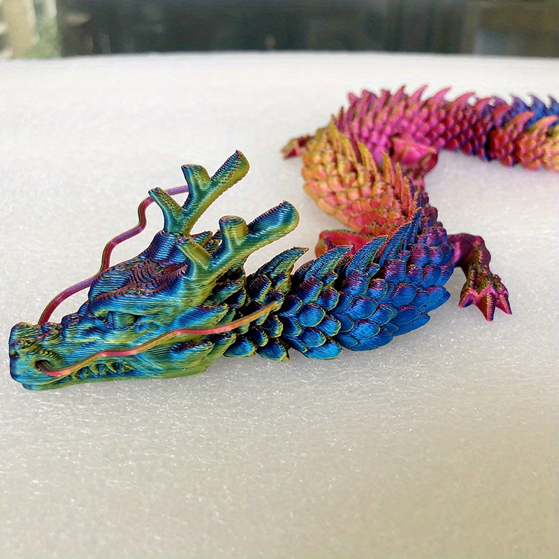 3d Printing Rainbow Dragon Chinese Dragon Movable Dragon - Temu