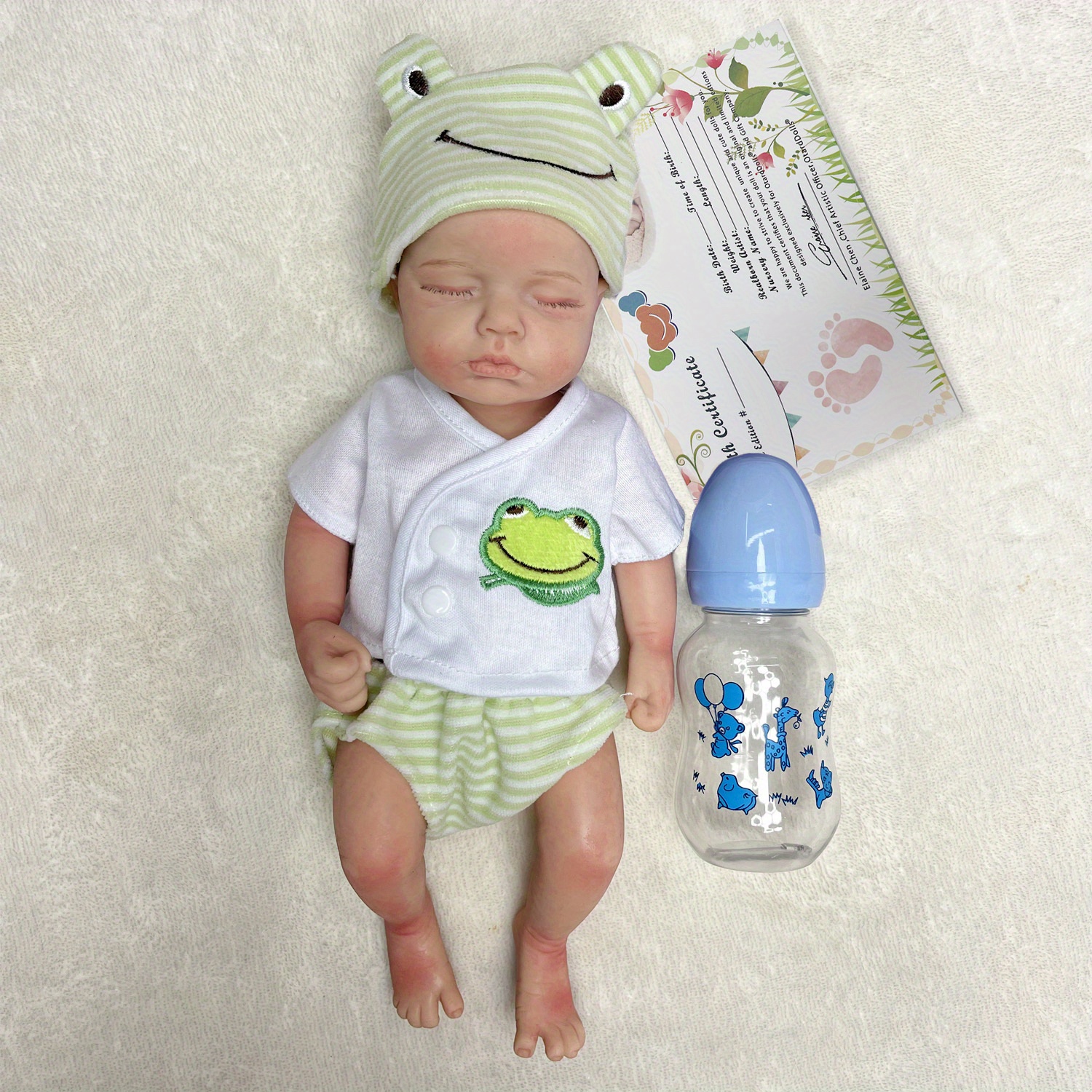 Boneca Bebê Reborn Corpo Inteiro Em Silicone 
