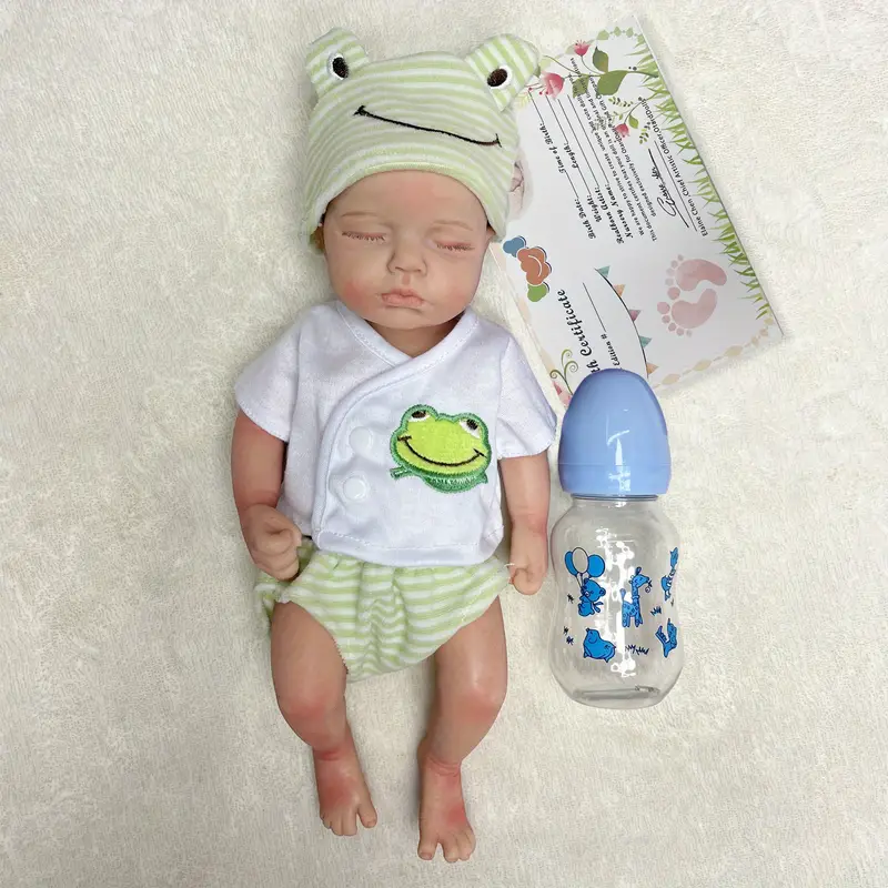 Boy Full Body Silicone Bebe Reborn Doll Handmade Lifelike Newborn