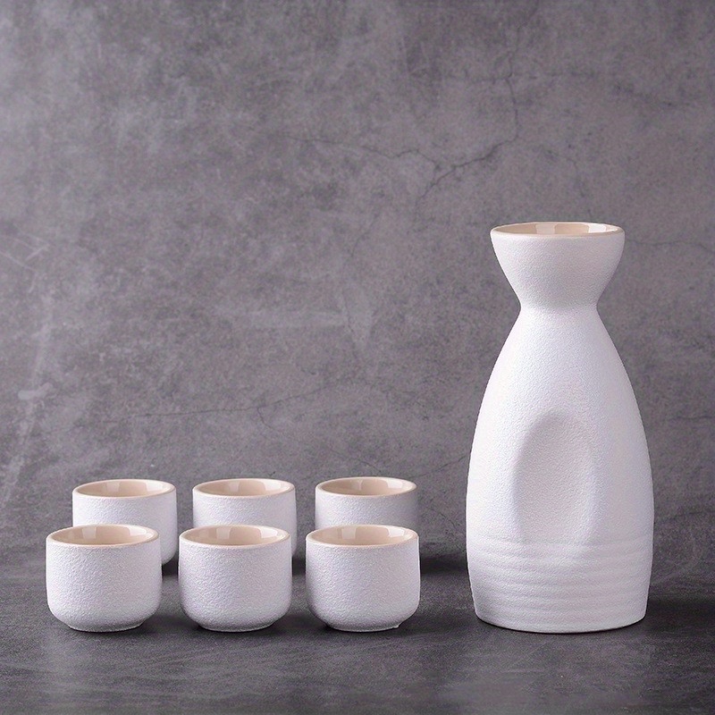 Japanese Sake Set Including Tokkuri Bottle And Ochoko Cups - Temu