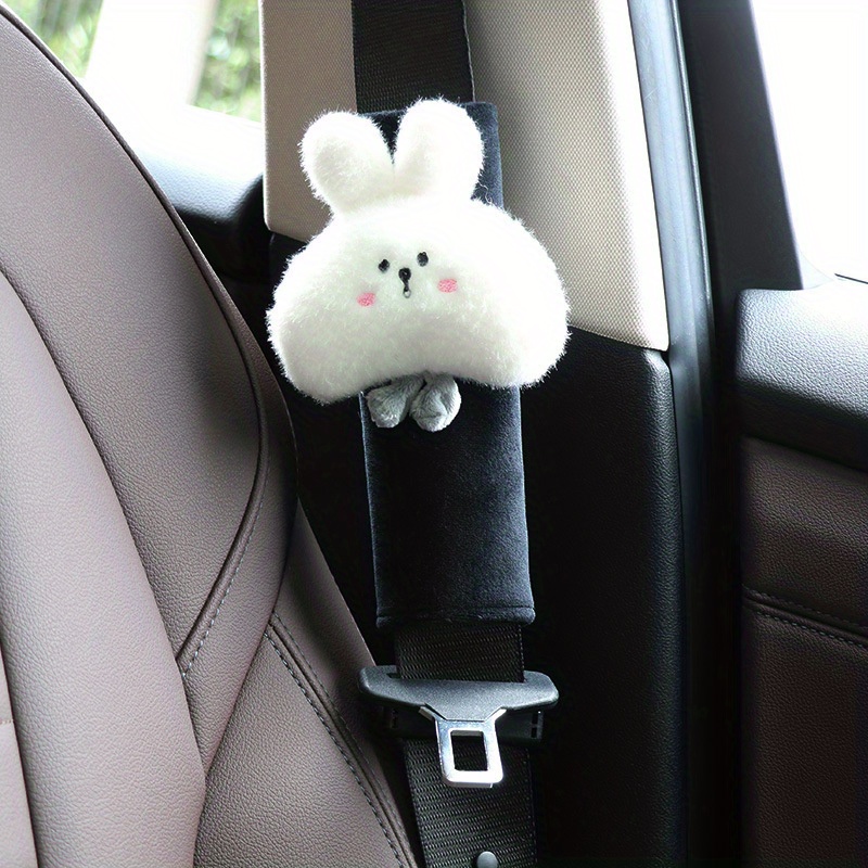 Car Cartoon Rabbit Headrest Plush Neck Pillow
