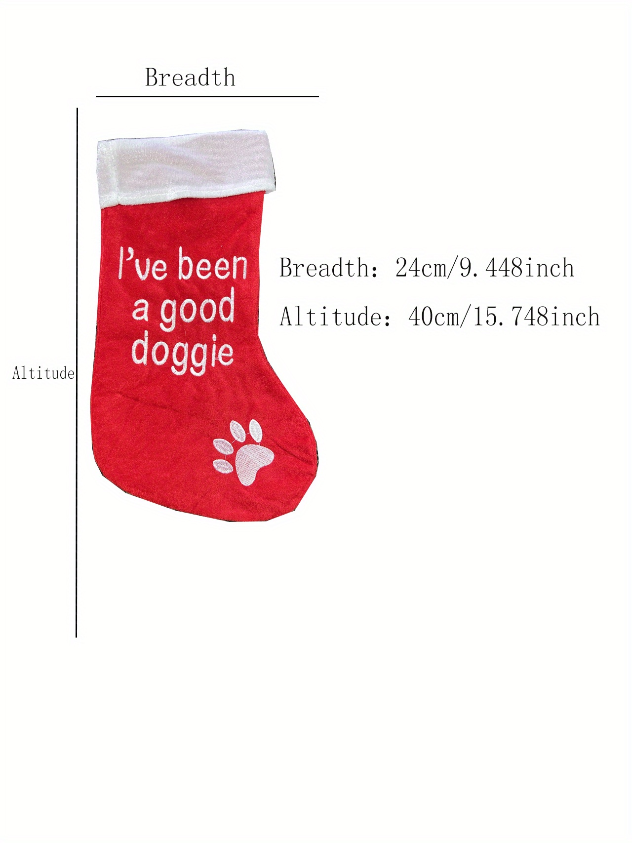 48 Pieces Stocking Pet 6ast Felt 18in 36dog/12cat W/funny Sayings Red/green  Jhook/ht - Christmas Stocking - at 