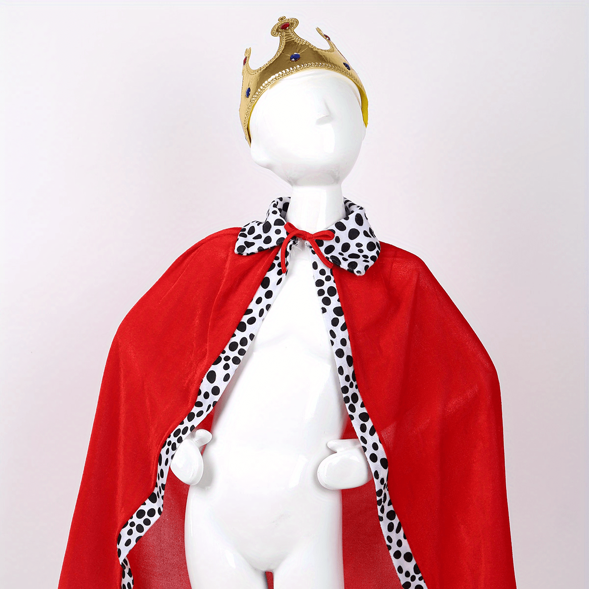 2pcs Robe De Roi Pour Adultes Costume Rouge Reine Robe - Temu Belgium