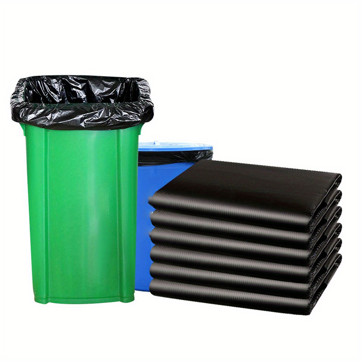 Extra Large Trash Bags Black Heavy Duty Garbage Bags Bulk - Temu