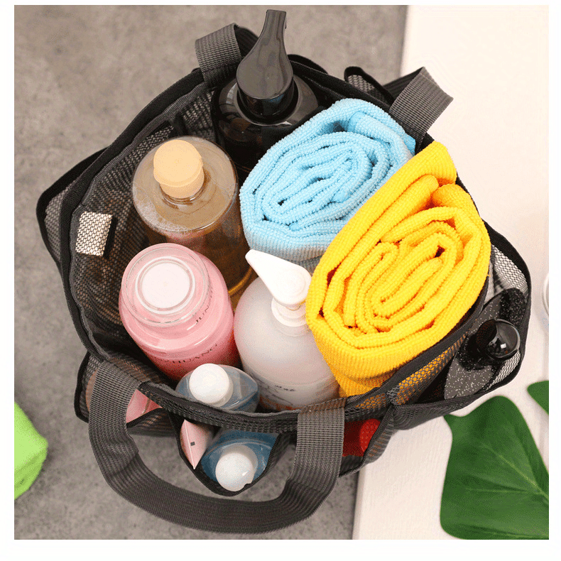 ORP Pro Shower Caddy Tote Bag, Toiletry Bag for Men and Women, Hanging Mesh Shower Bag, Quick Dry Bath Organizer for College Dorms, Gym, Camp