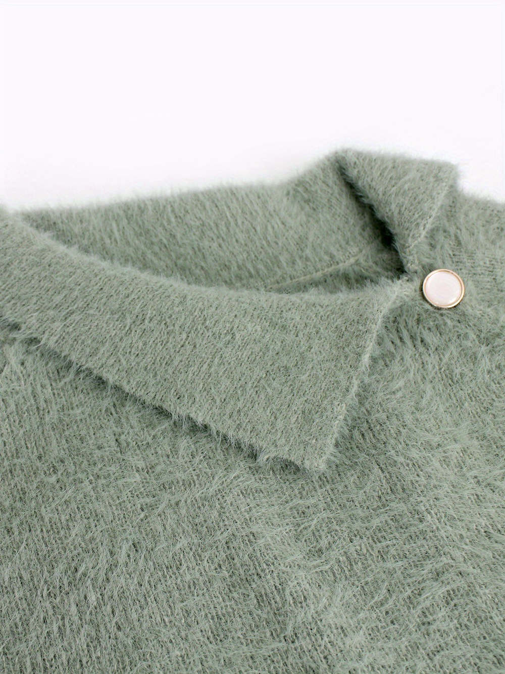 Zeagoo Maglione Donna Invernale A Maglia Traforata, Scollo A V, Manica Lunga, Tinta Unita, Taglie S-XXL - 4