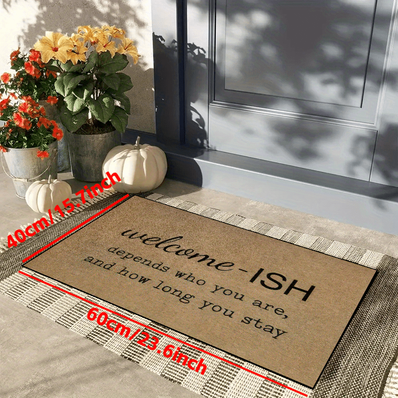 Full Brown Mats for Front Door Outdoor Entry Welcome Ish Doormat Non Slip  Mat for Home Indoor Farmhouse Funny Kitchen Rugs Patio - AliExpress