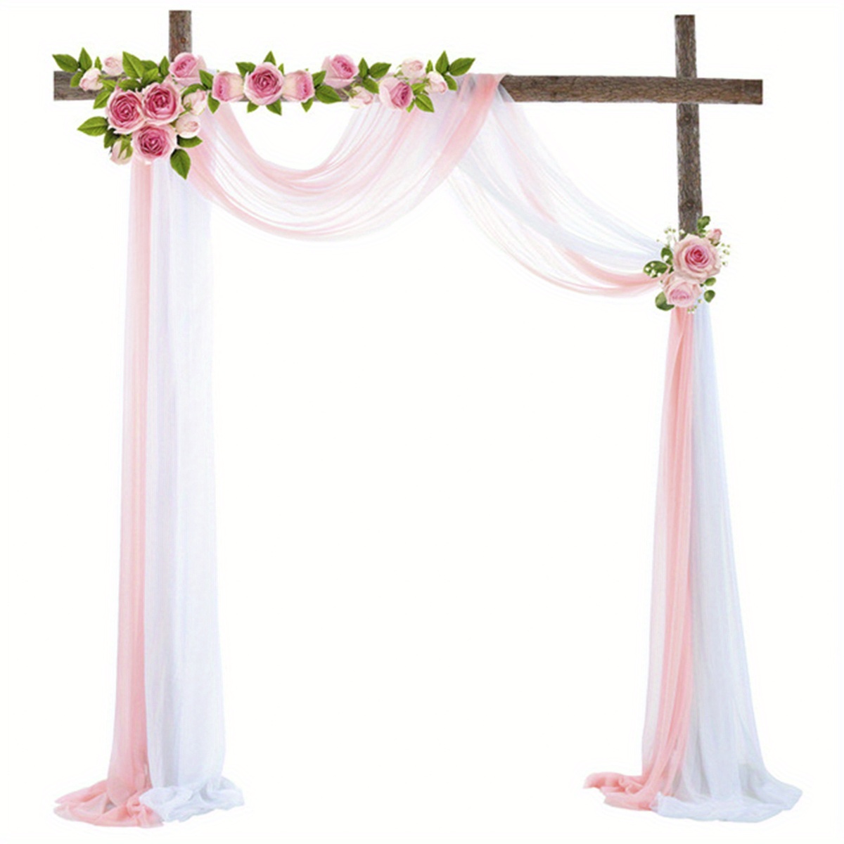 Wedding Arch Drapes Dusty Rose Wedding Arch Draping Fabric - Temu United  Arab Emirates