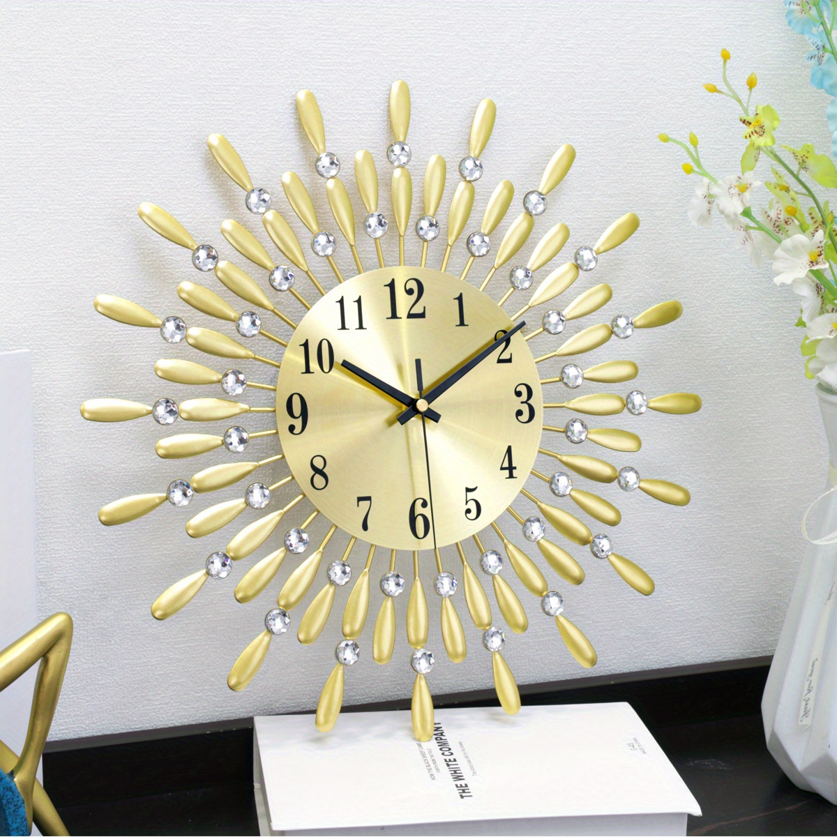  KS-QON BENG Paris Travel Theme Elements Wall Clock Silent &  Non-Ticking Round Wall Clock 10 Inch Wall Decorative for Home Office : Home  & Kitchen