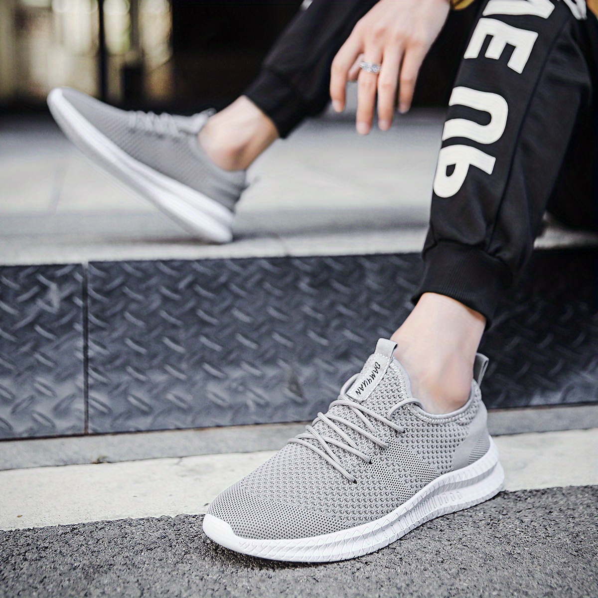 Breathable Lace Knit Sneakers Men s Trendy Assorted Colors - Temu