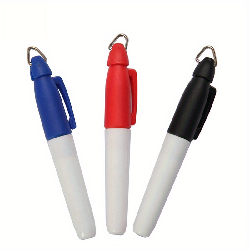 4pcs Mini Permanent Markers Pen Black Blue Red Ink Golf Ball Markers Pen  Suitable Office School Nurse Supplies Outdoor Activities Office Supplies, Quick & Secure Online Checkout