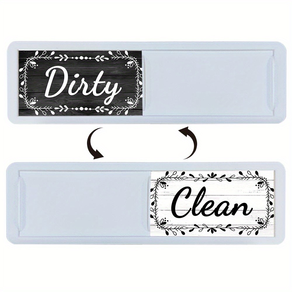 Dishwasher Magnet Clean Dirty Sign, Clean Dirty Magnet for Dishwasher, Dirty Clean Dishwasher Magnet, Dishwasher Clean Dirty Sign, Strong/Non