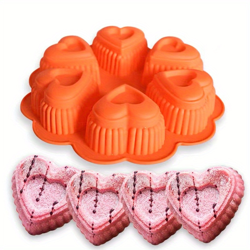 Moule Silicone Coeur Diamant 6 pièces - Cuisiner et préparer 