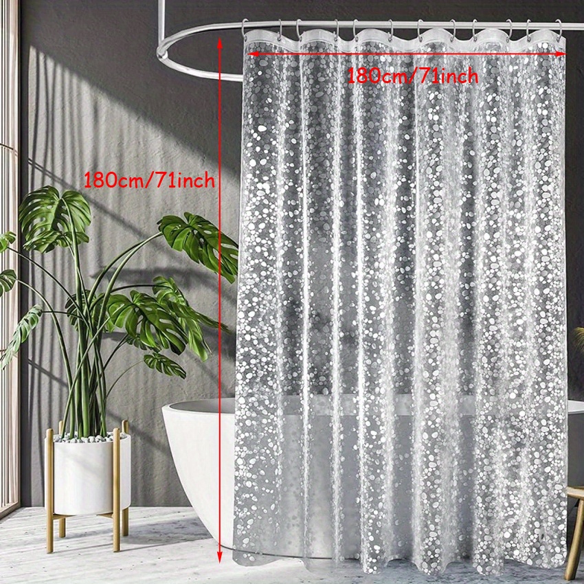 Cortina de ducha impermeable de lino de imitación avanzada, Agujero romano,  tela gruesa antimoho, cortinas de baño lavables para el hogar,  personalizadas