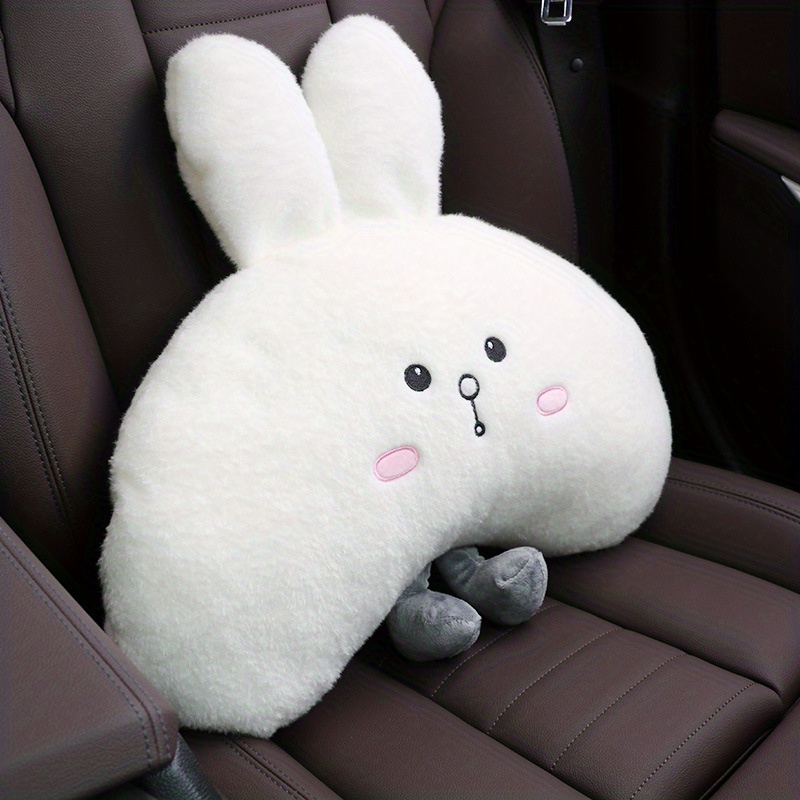 Car Cartoon Rabbit Headrest Plush Neck Pillow
