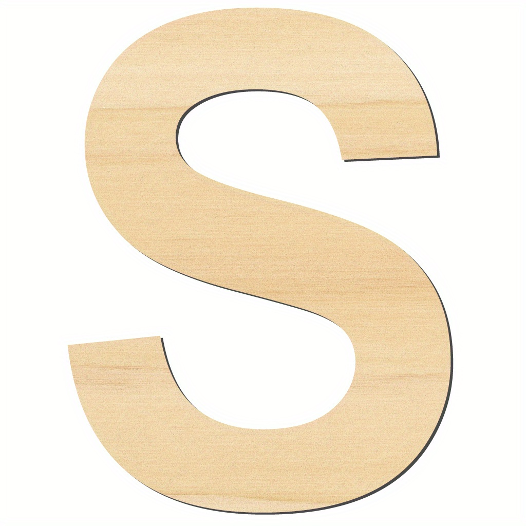 Wooden Letters Wooden Letter Shapes Cutouts Blank Large Wood - Temu