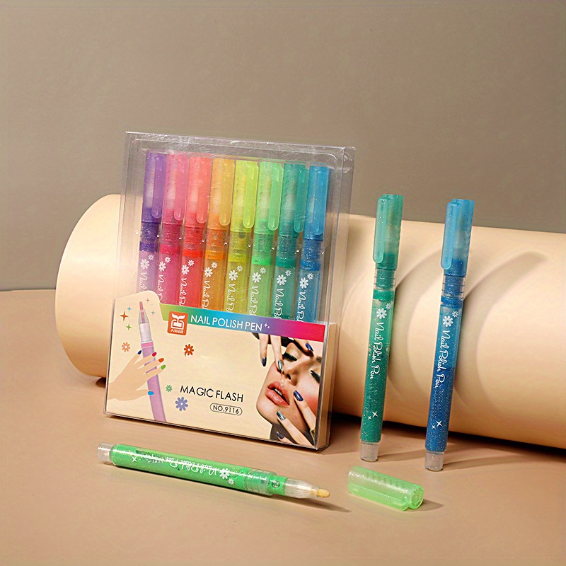 Nail Art Pens Set Nail Art Drawing Pen Nail Art Pens - Temu