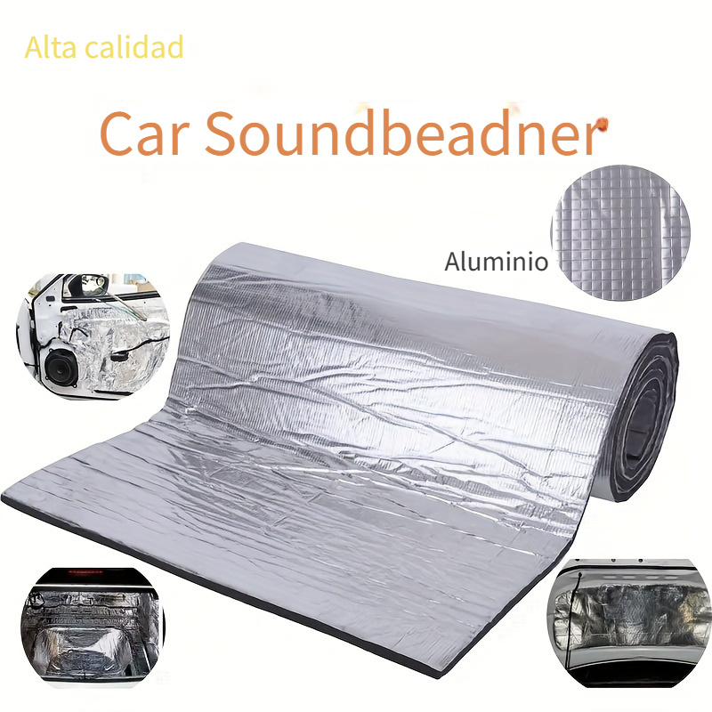 Alfombrilla amortiguadora de sonido térmica para coche, 50x200cm, 5/10mm,  paneles de pared a prueba de sonido, alfombrillas de aislamiento acústico  para coche - AliExpress