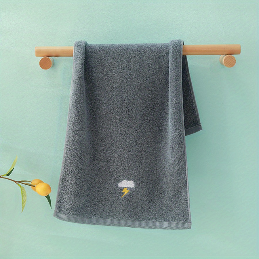 Cartoon Weather Embroidered Hand Towel Soft Skin-friendly Face Towel