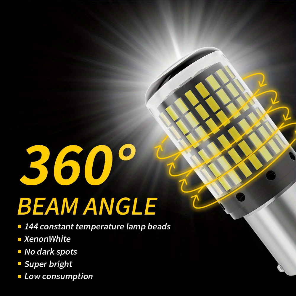 NLpearl 2X Signal Lamp 1156 Led Bau15 Py21W Ba15s P21w LED Bulb Cob Ch –  Nlpearl MCN