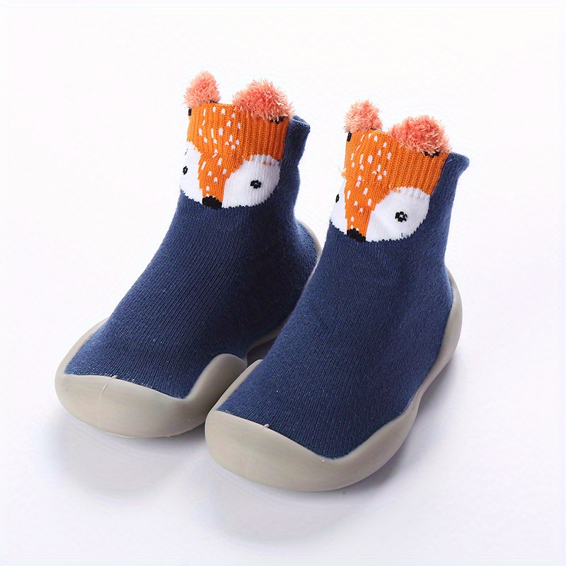 Image of Autumn And Winter Christmas Halloween Soft-soled Indoor Home Shoes For Infants And Toddlers