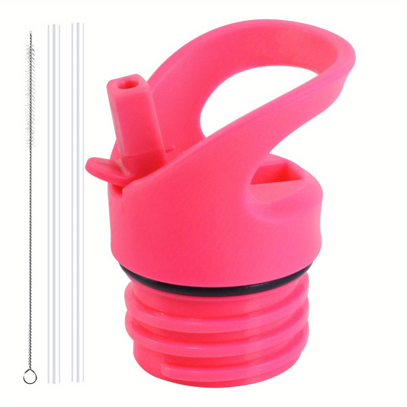 Convenient Straw Lid With Handle For Wide Mouth - Temu