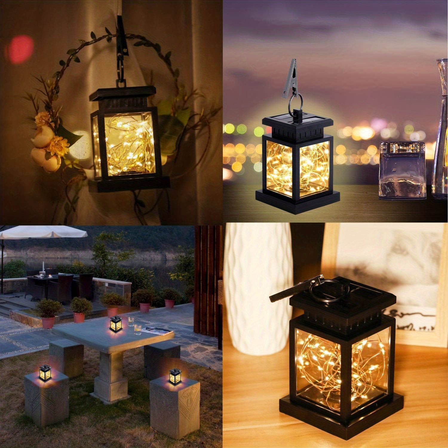 YouLoveIt 1PC Solar Lanterns Outdoor Waterproof Hanging Outdoor Solar  Lights Outdoor Lanterns for Patio Decor, Yard Decor, Camping Decor, Garden  Decorations 