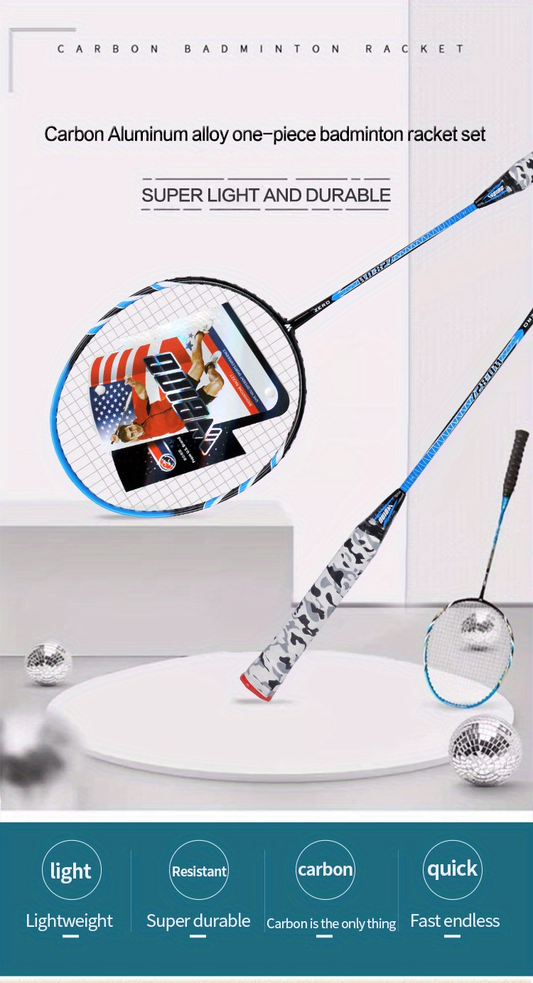 Carbon Aluminum Alloy Set 2 Rackets 1 - Temu Australia