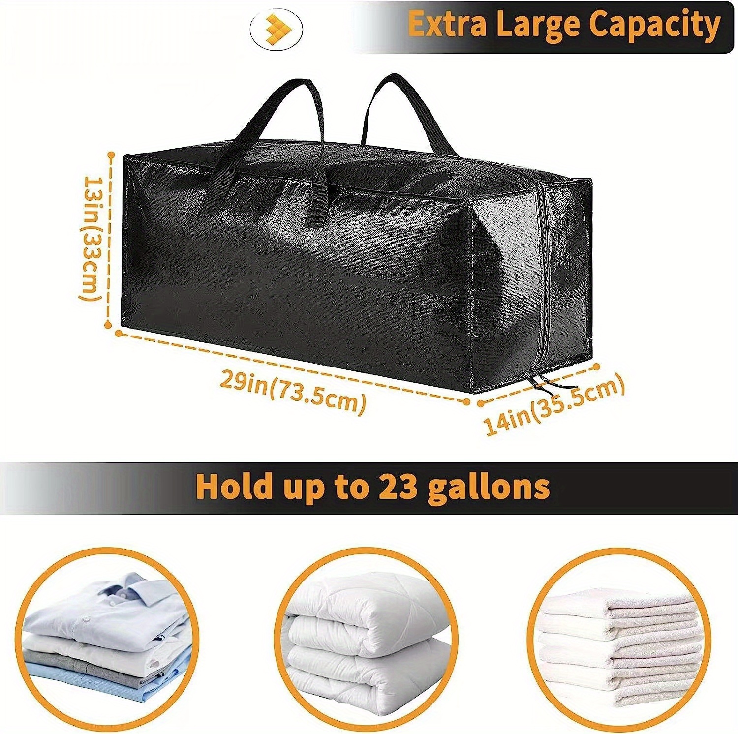 Heavy Duty Oversized Moving Bag Foldable Storage Tote Bag Temu