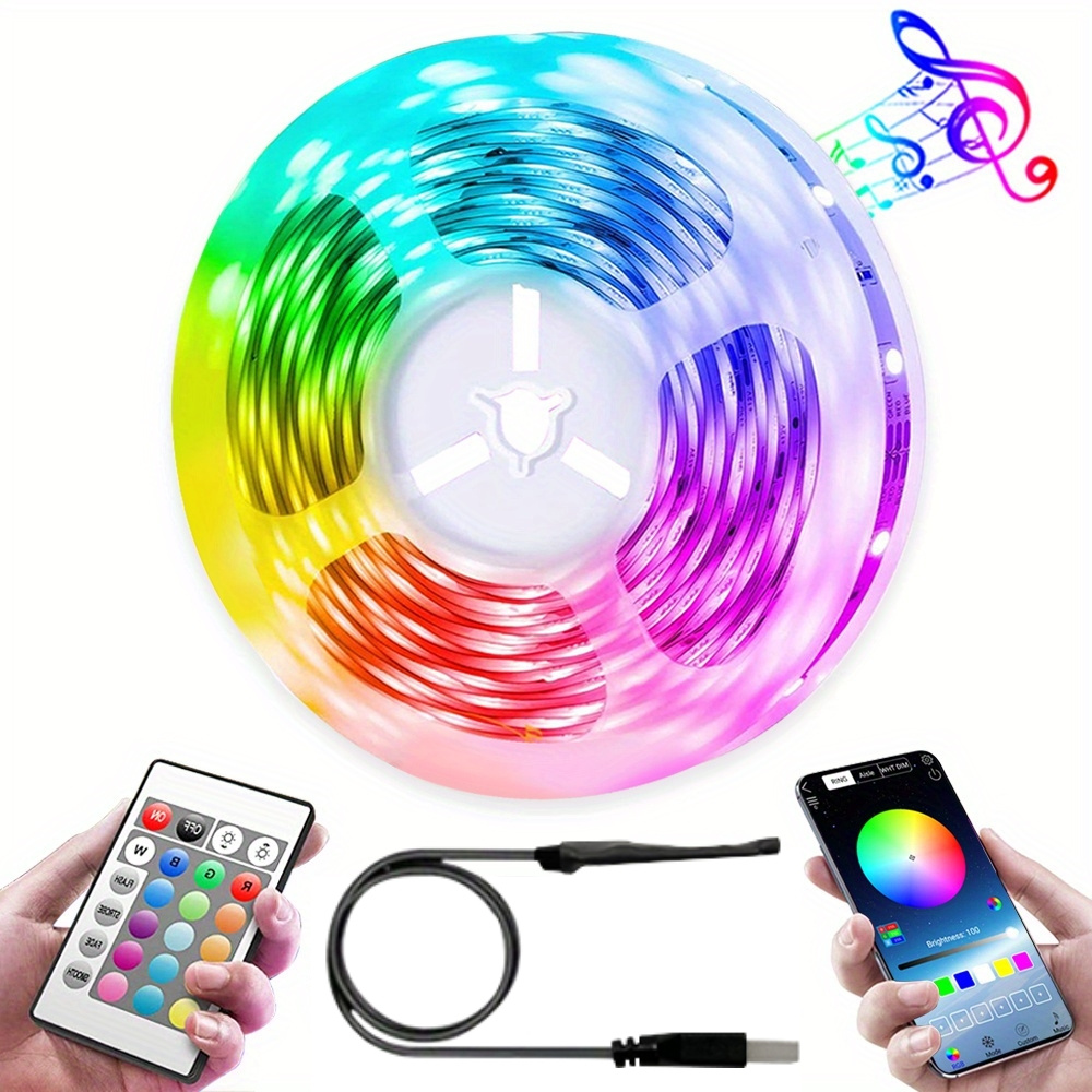 Led Lights Tv Led Backlight Rgb Usb Led Light Strip App - Temu United Arab  Emirates