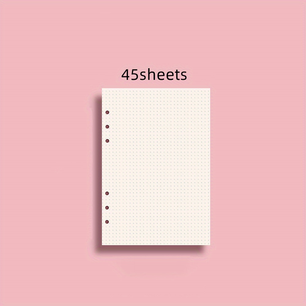 80 Sheets/160 Pages A6 Planner Refill, Square Grid Loose Leaf Paper, Planner  Inserts