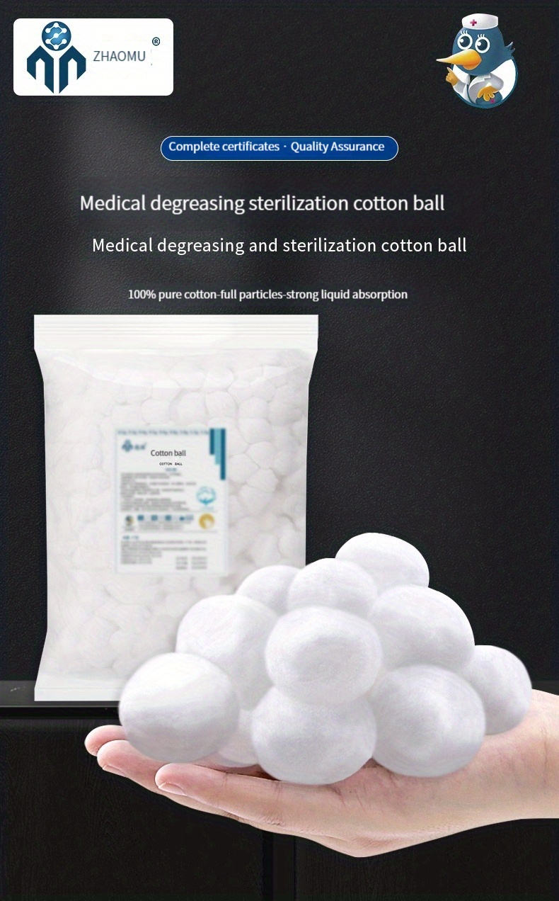 Cosmetic Cotton Balls, Large Cotton Balls for Makeup Removal, Nail