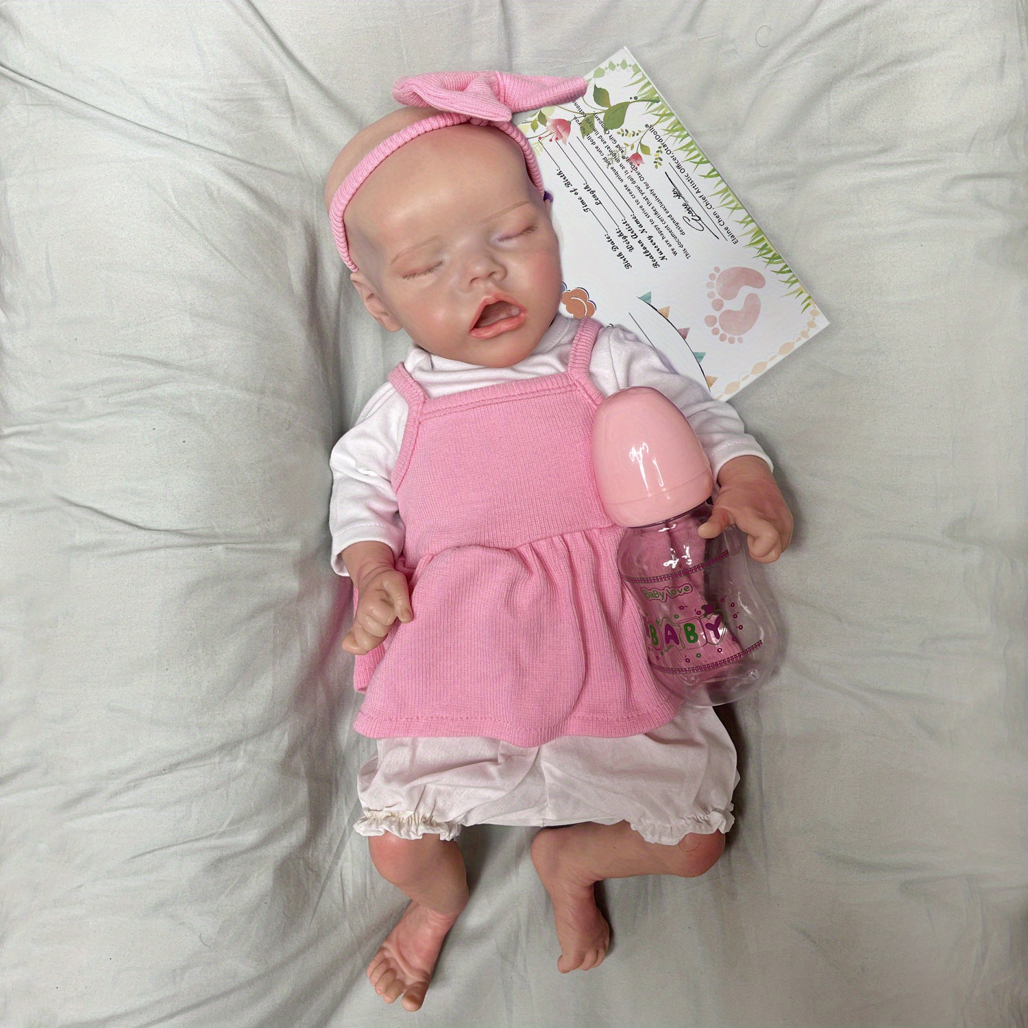16 Inch Full Solid Silicone Bebe Reborn Doll Unpainted DIY Boneca Reborn  Corpo De Silicone bebe Reborn Corpo De Silicone Inteiro