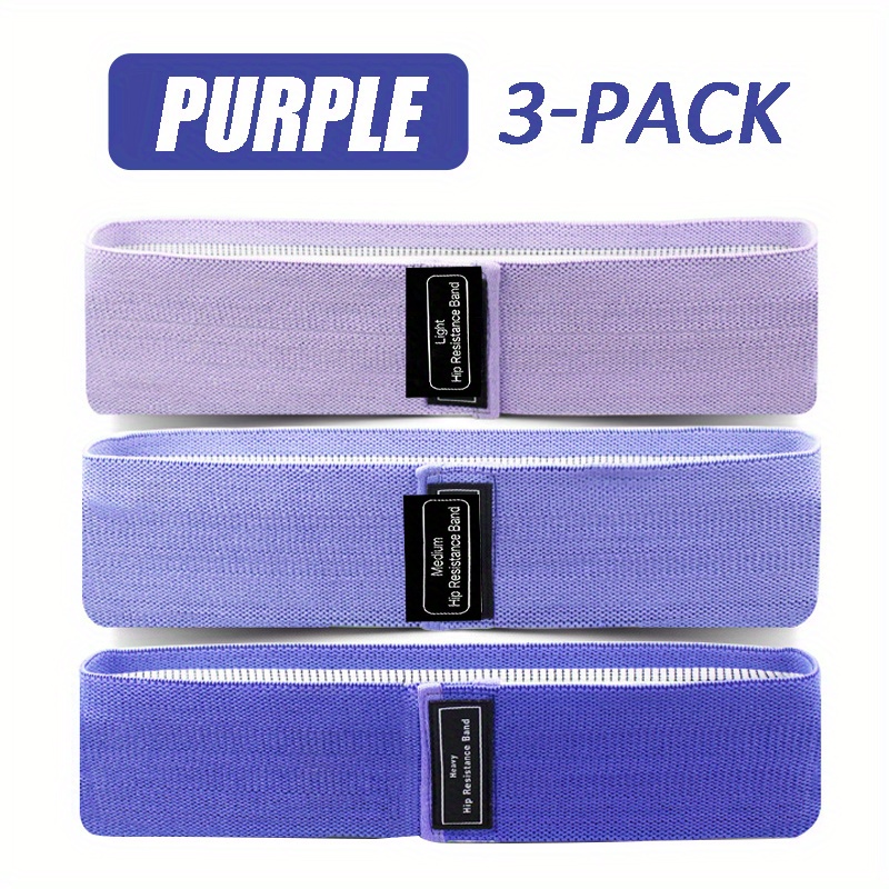 3pcs Resistance Bands Set for Legs and Butt Fabric Exercise Tension Loop Bands