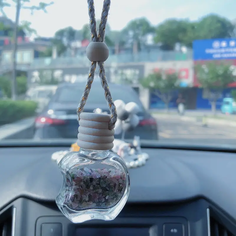 Crystal Pendent Perfume Bottle Car Hanging Air Freshener - Temu