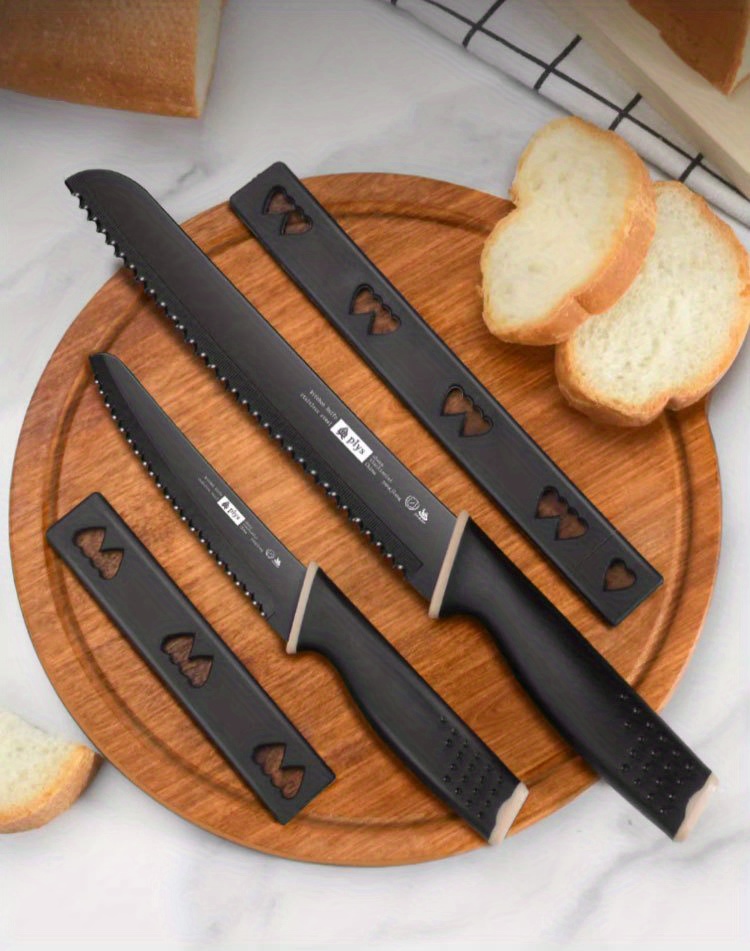 Bread Knife Stainless Steel Serrated Knife Household Special - Temu