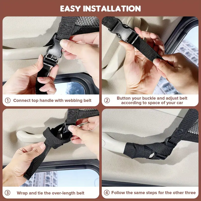 upgraded version car ceiling storage pocket mesh car roof storage organizer for truck suv travel trip camping car interior accessories details 5