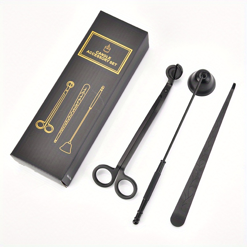 Black Candle Care Kit Wick Trimmer and Candle Snuffer Set Wick Dipper and  Trimmer Set Wick Snuffer and Trimmer 