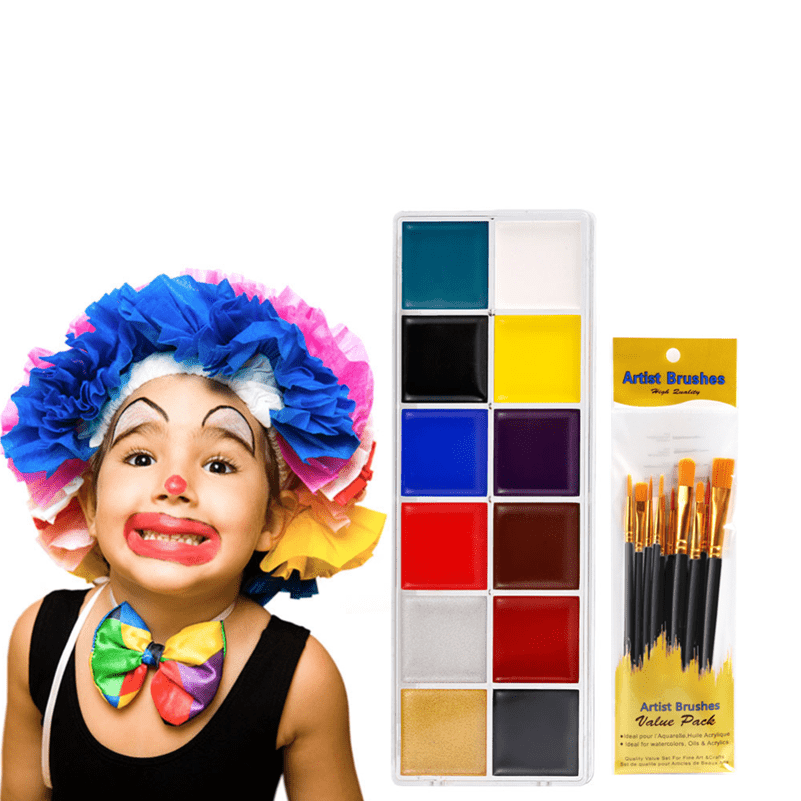 Face Paint – 9 Color Palette Washable Paints Safe - Temu