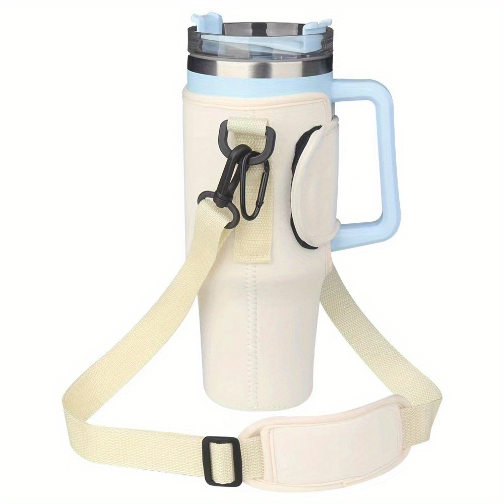 Hadanceo 30/40 Oz Water Bottle Bag Holder Adjustable Shoulder Strap Cup  Sleeve Tumbler Water Bottle Sling Bag Sleeve Holder 