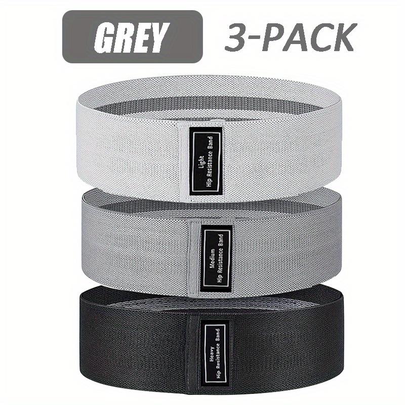 3pcs Resistance Bands Set for Legs and Butt Fabric Exercise Tension Loop Bands